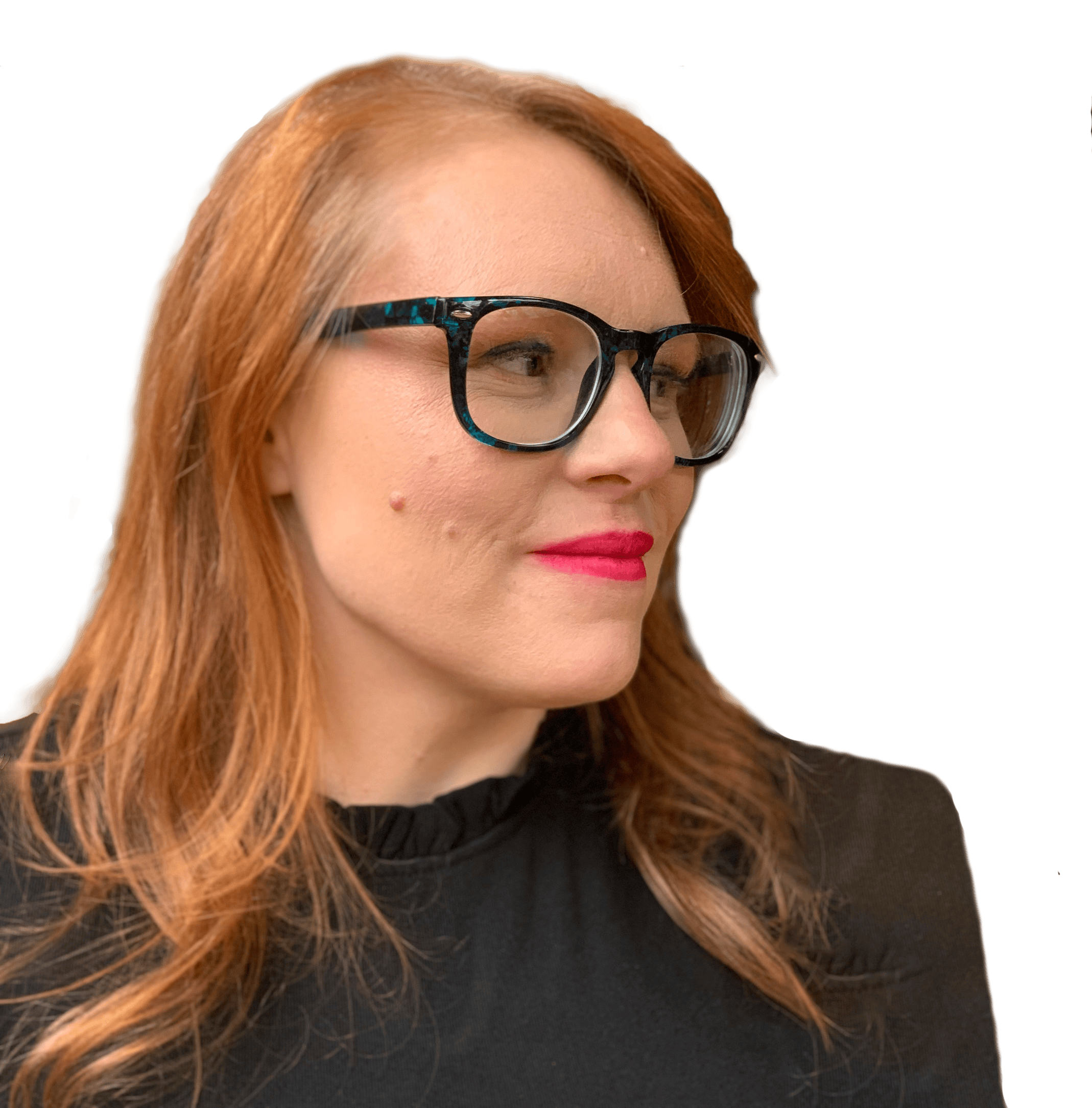 Diane Kopperl looking to the right.